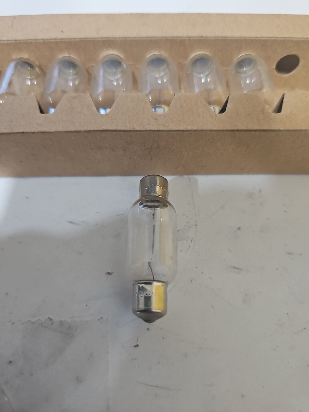 Philips Miniature Bulbs #211 12V 12CP One Box Of 8 Bulbs