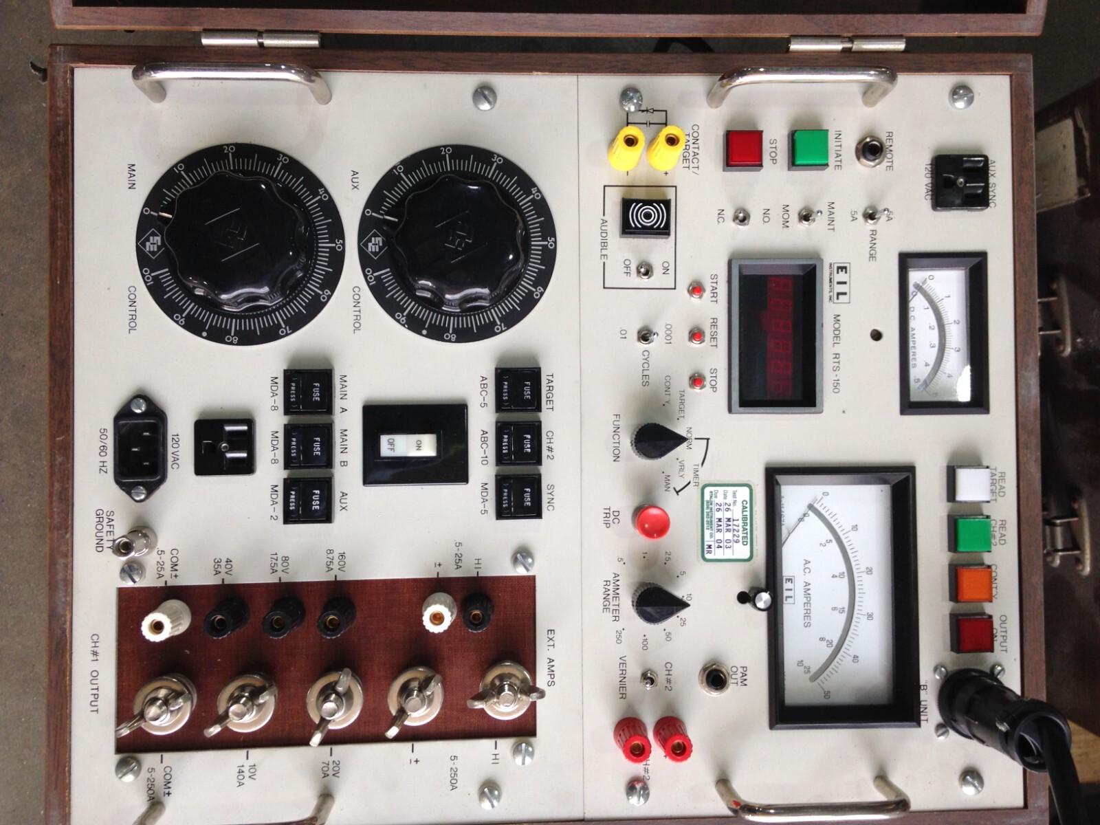 SET OF 2: EIL RTS150 PROTECTIVE RELAY TEST SET – POWERS ON – UNTESTED / AS IS