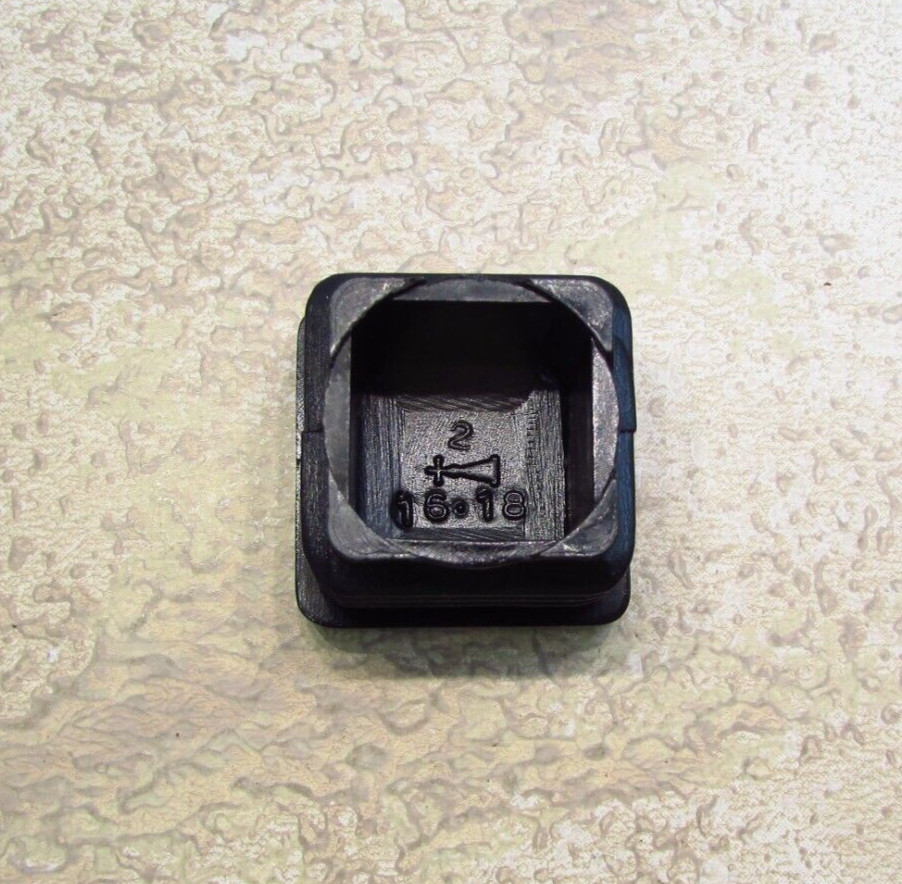 QTY 8 Black 7/8″ Inch, 16-18 Gauge Square Tube End Cap Plastic Insert Plugs