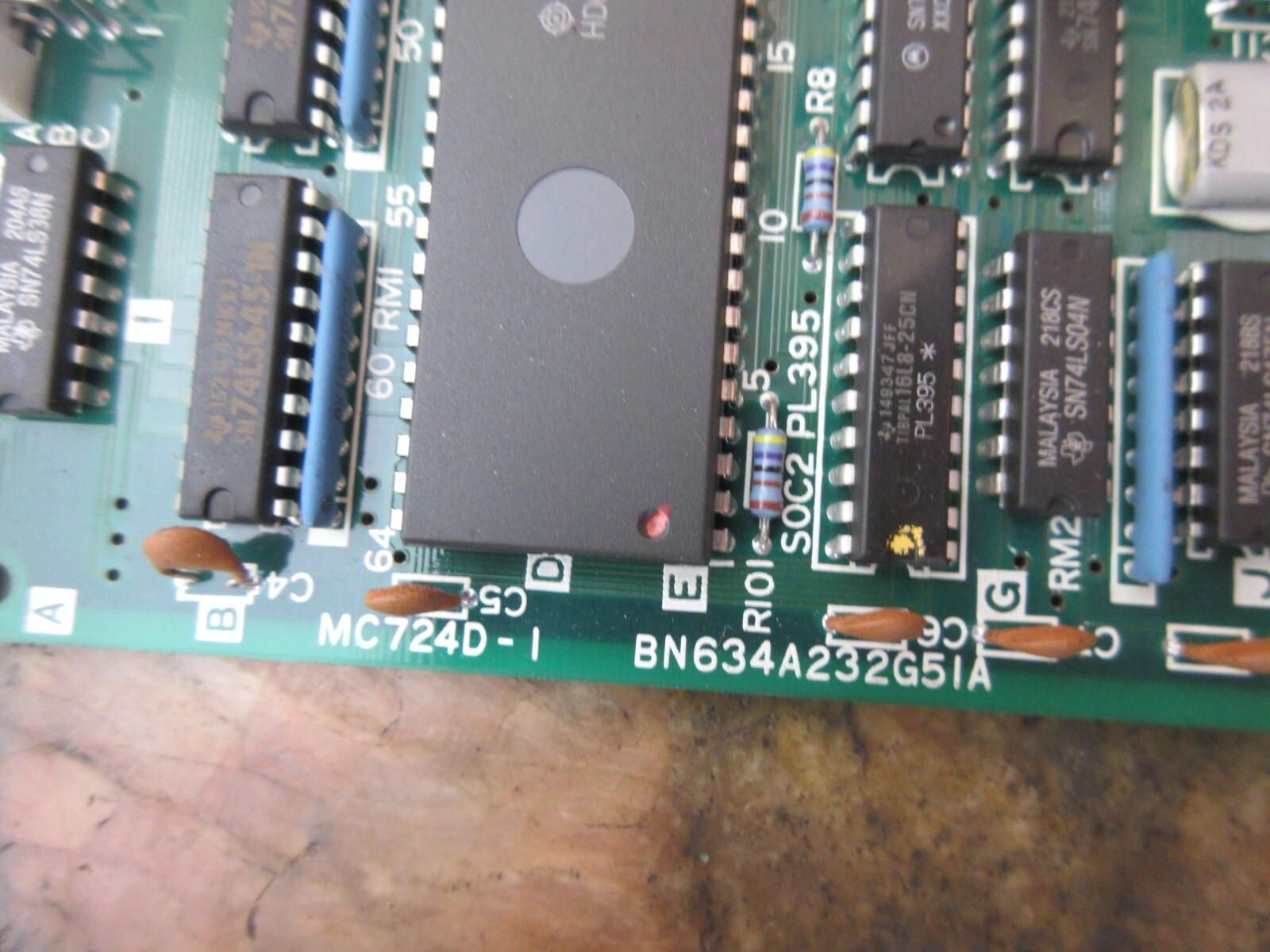 MITSUBISHI CIRCUIT BOARD MC724D-1 BN634A232G51A OKK MCV500 CNC VERTICAL MILL