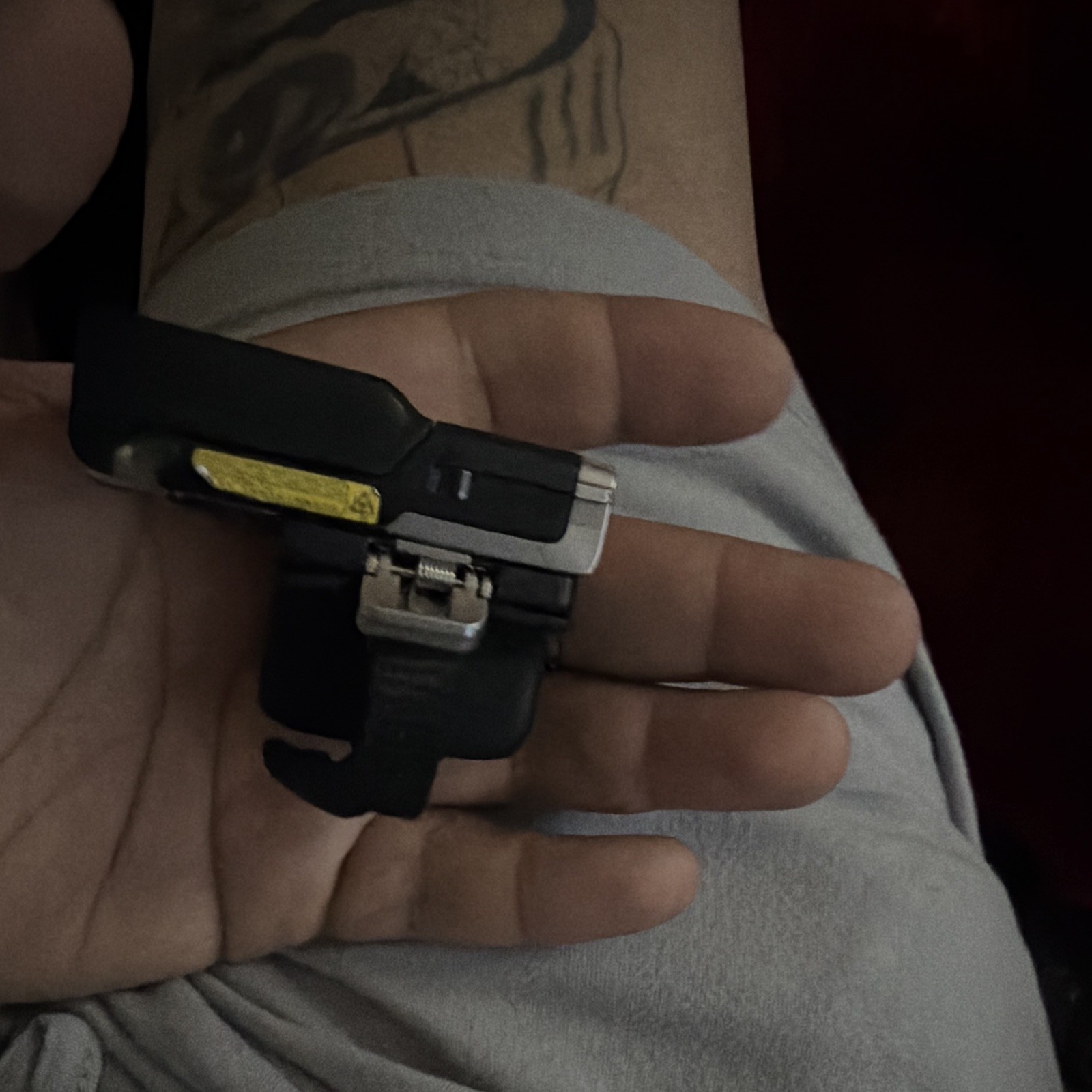 Black/Yellow Rubber band RF FINGER SCANNER ZEBRA