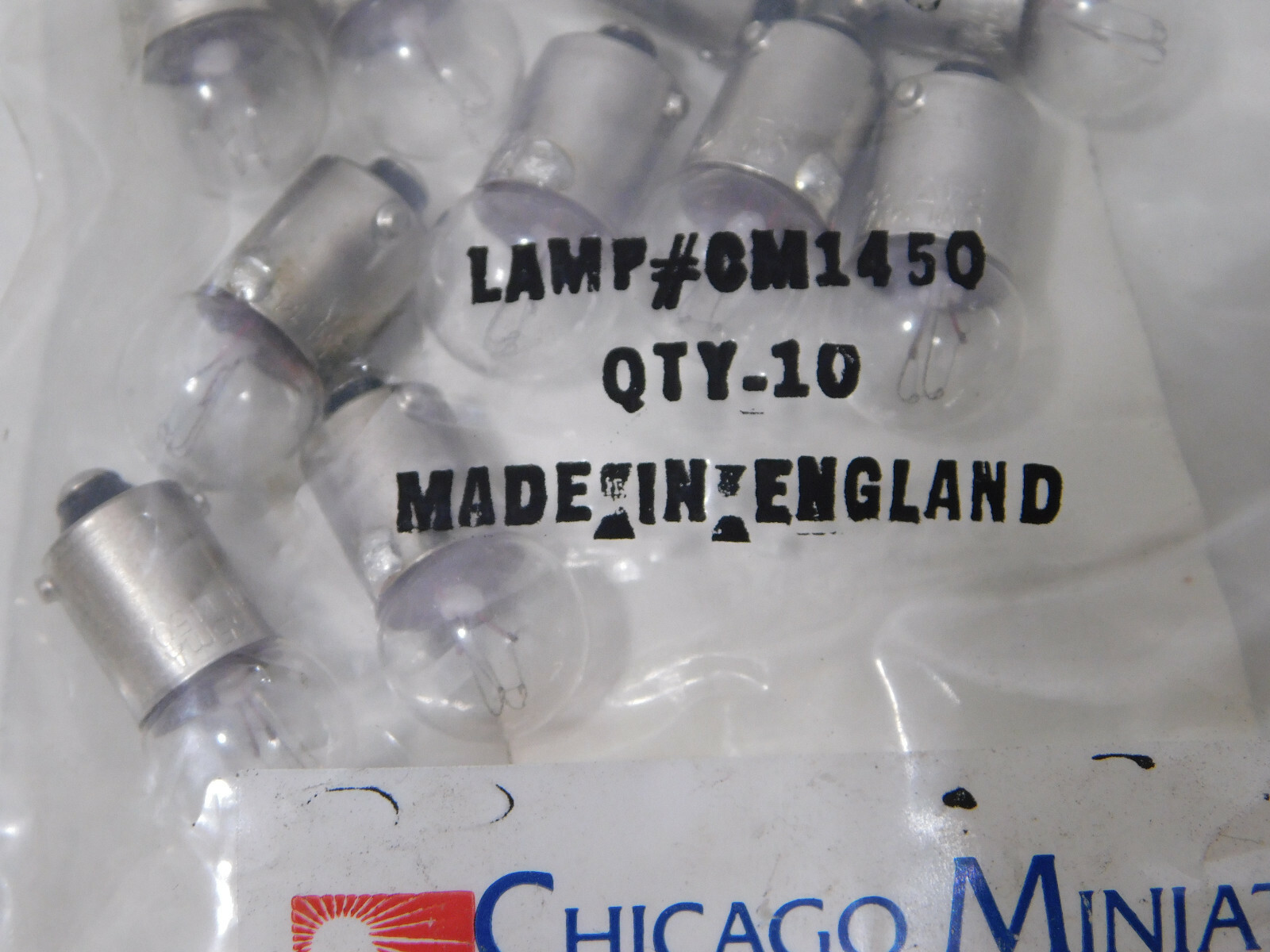Chicago Miniature CM1450 Lamp Light Bulb Lot of 10 each