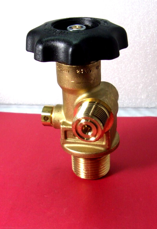 CAVAGNA CO2 CGA320R ISO V-9, 23-39, 1.125″ 12 UNF, Brass Cylinder Valve,3000P