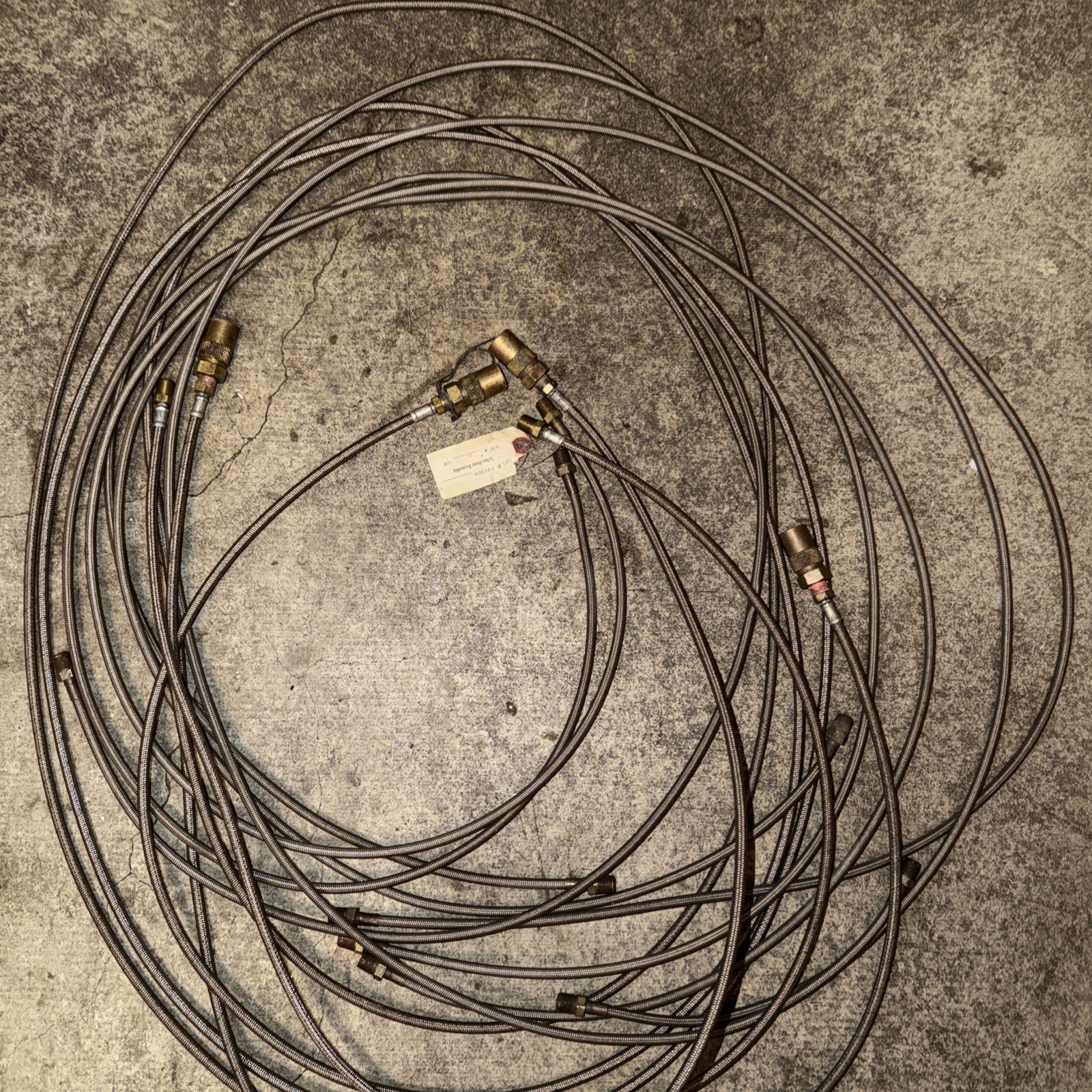 High Temp Stainless Steel/ Braided Teflon Water Or Oil Lines. 6 To 10 Ft.