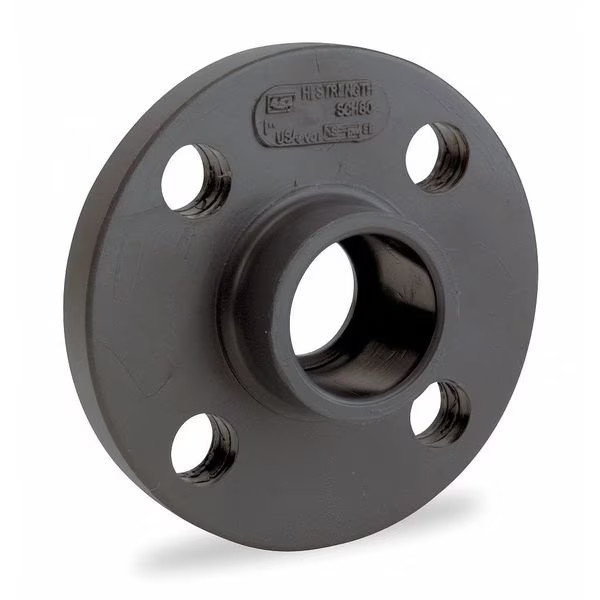 Zoro Select 9851-040 CPVC Solid Flange, Schedule 80, 4″ Pipe Size, Soc