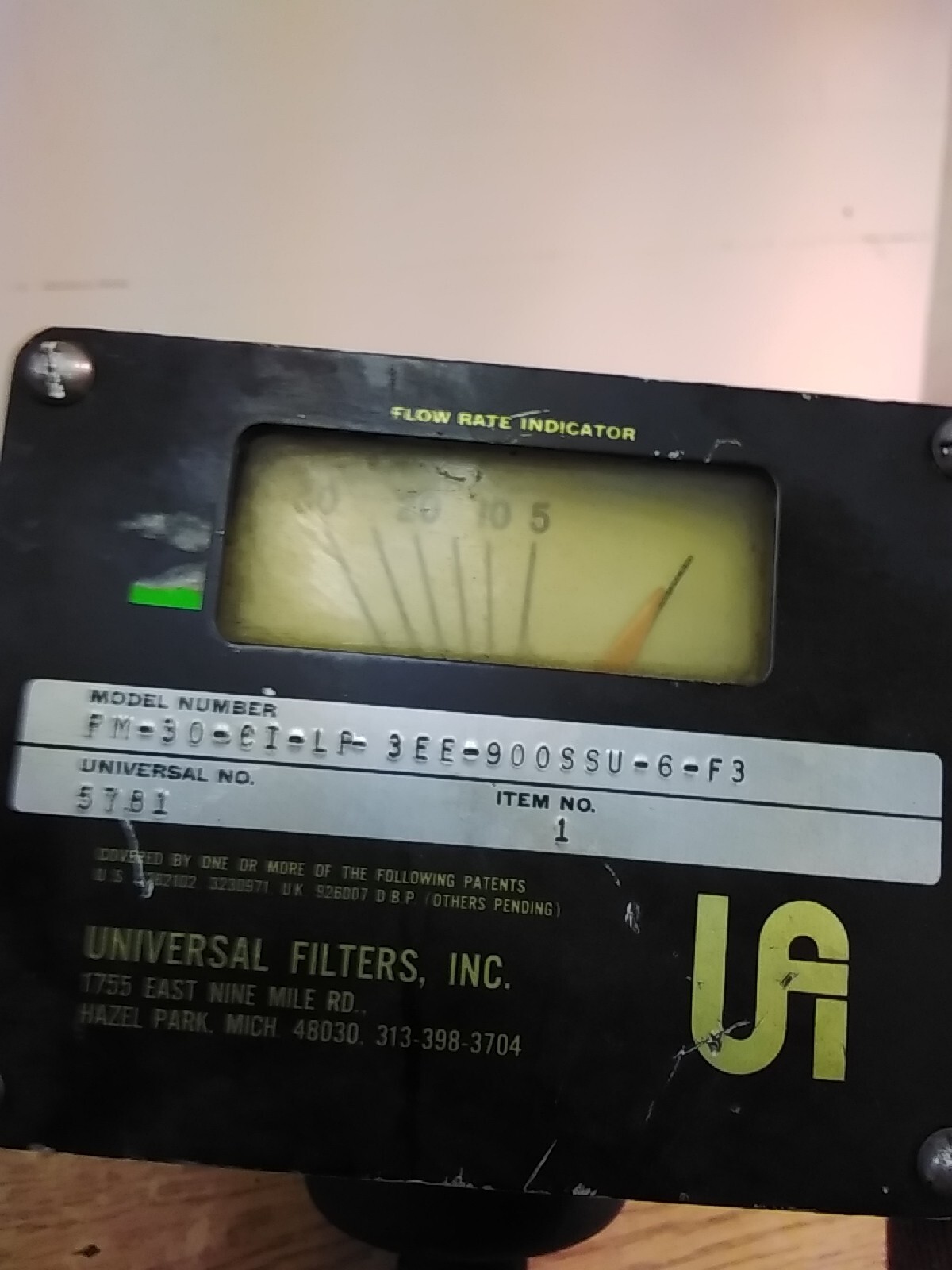 UFM FM-30-CI-LP-3EE-900SSU-6-F3 Universal Flow Monitor