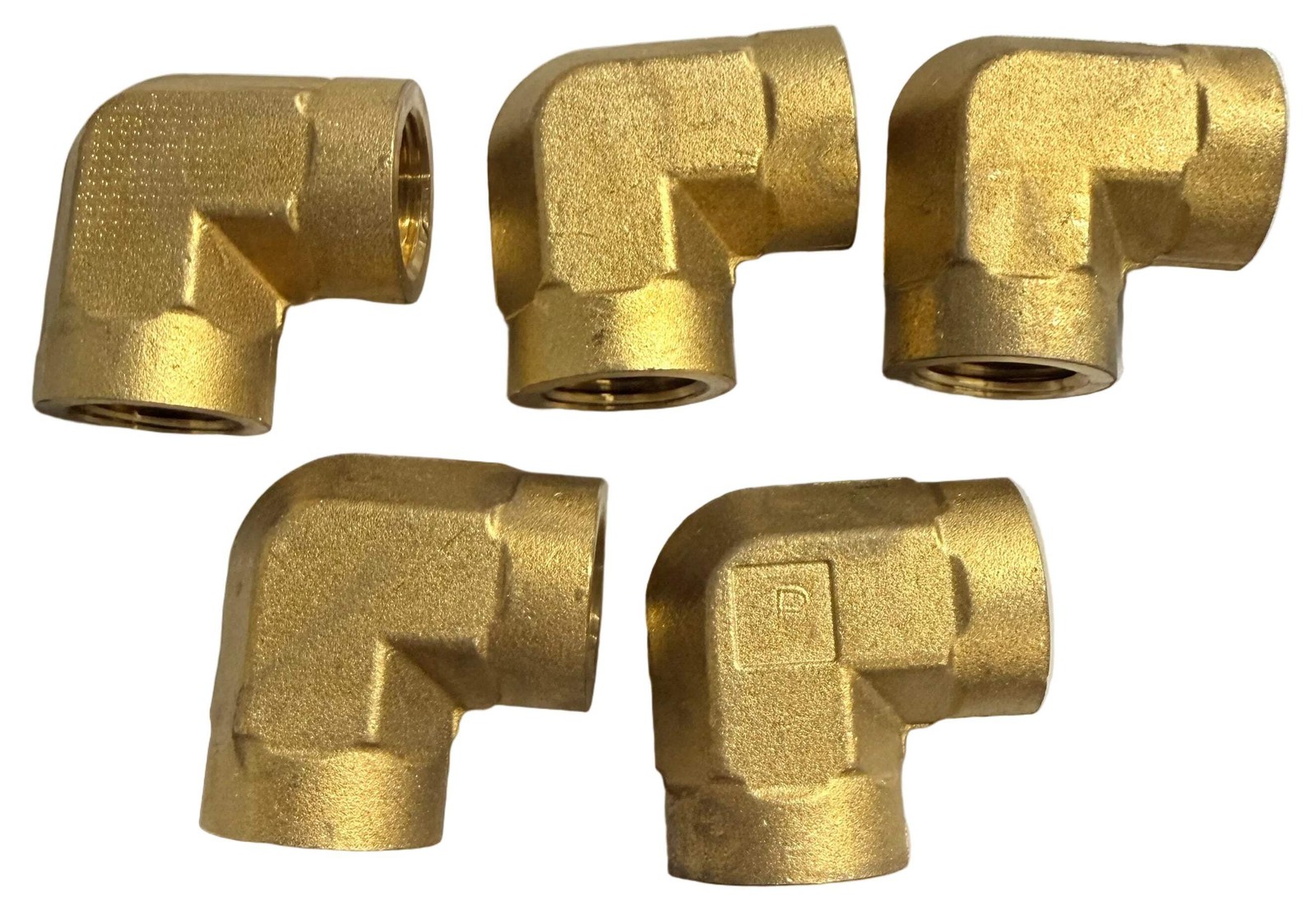 Parker Fittings 1/2 DD-B Fitting, Brass Female Pipe Elbow (Pack of 5)
