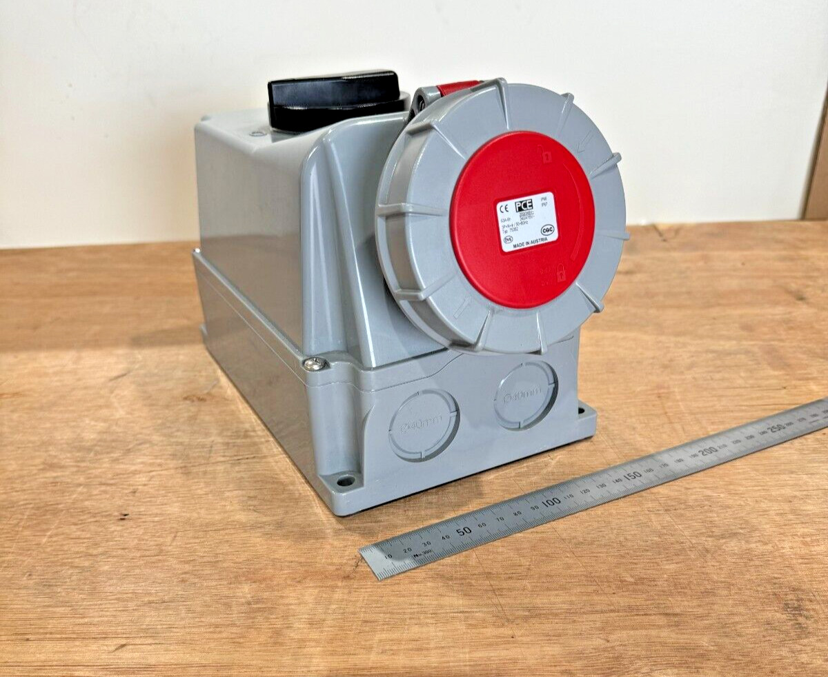 PCE Type 7535 Industrial Wall Socket 3P + N + E ( 63 Amp ) 63A-6 Made Austria
