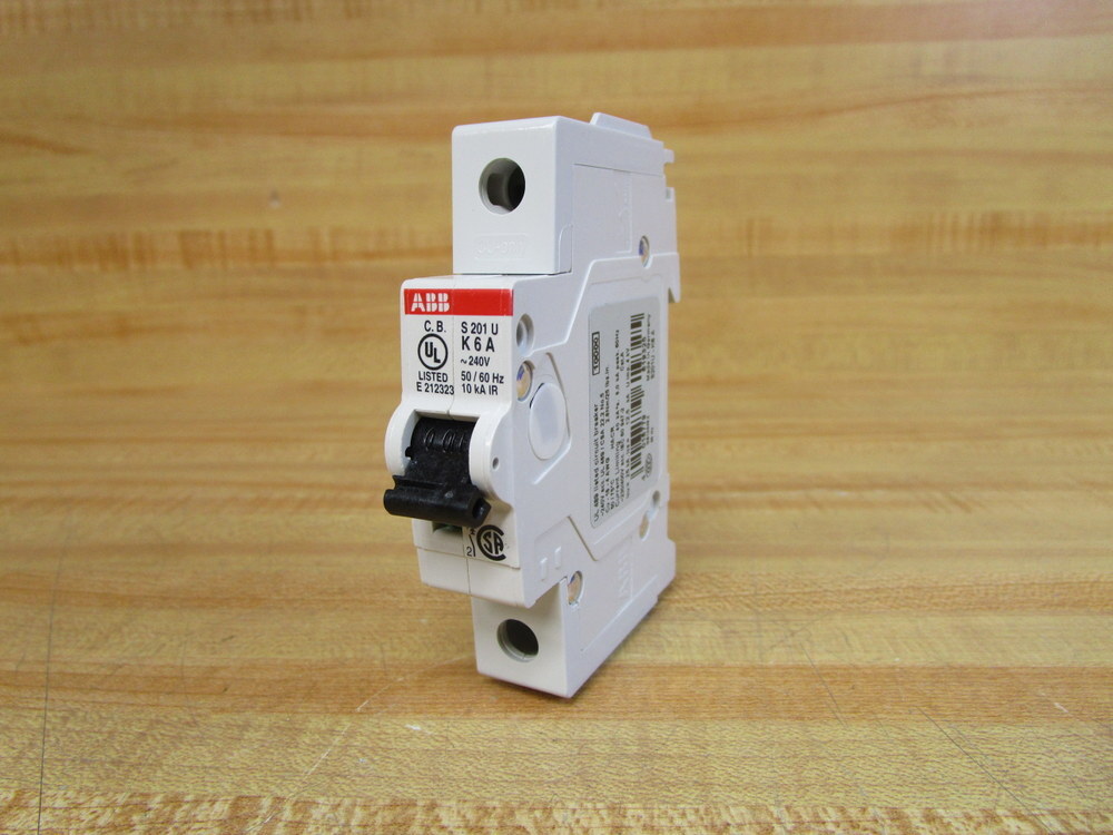 Asea Brown Broveri S201U-K6A ABB 6A Circuit Breaker S201U-K6