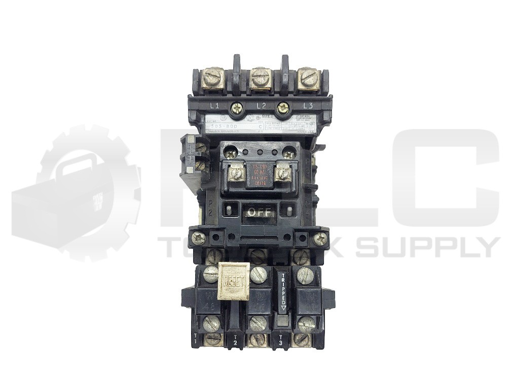 ALLEN BRADLEY 505-BOD /C STARTER W/ CB236 COIL W/ 42185-800-01 W/ 595-A /B