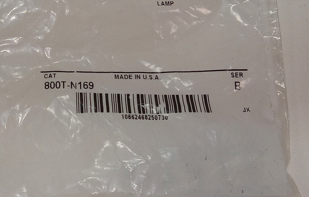 1 NEW ALLEN BRADLEY 800T-N169 130 VOLT MINIATURE LAMP NNB ***MAKE OFFER***