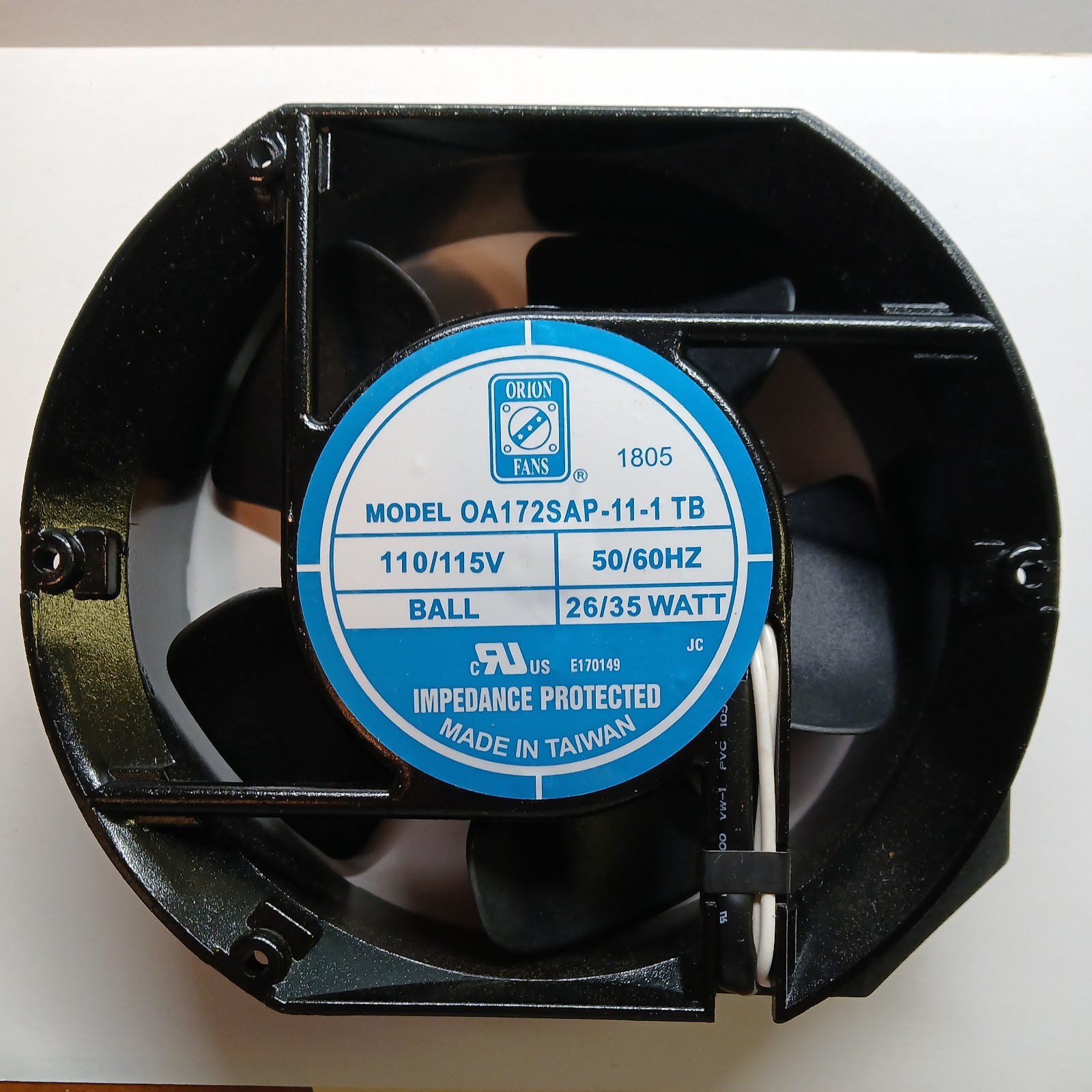NEW ORION FANS OA172SAP-11-1 TB COOLING FAN 110/115V 50/60HZ 26/35WATT