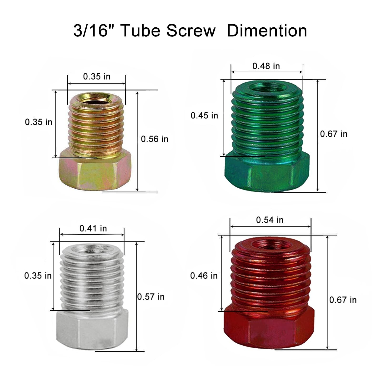 MuHize Upgraded Copper Nickel Brake Line Kit – 25 Ft 1/4 & 3/16 Flexible Brak…