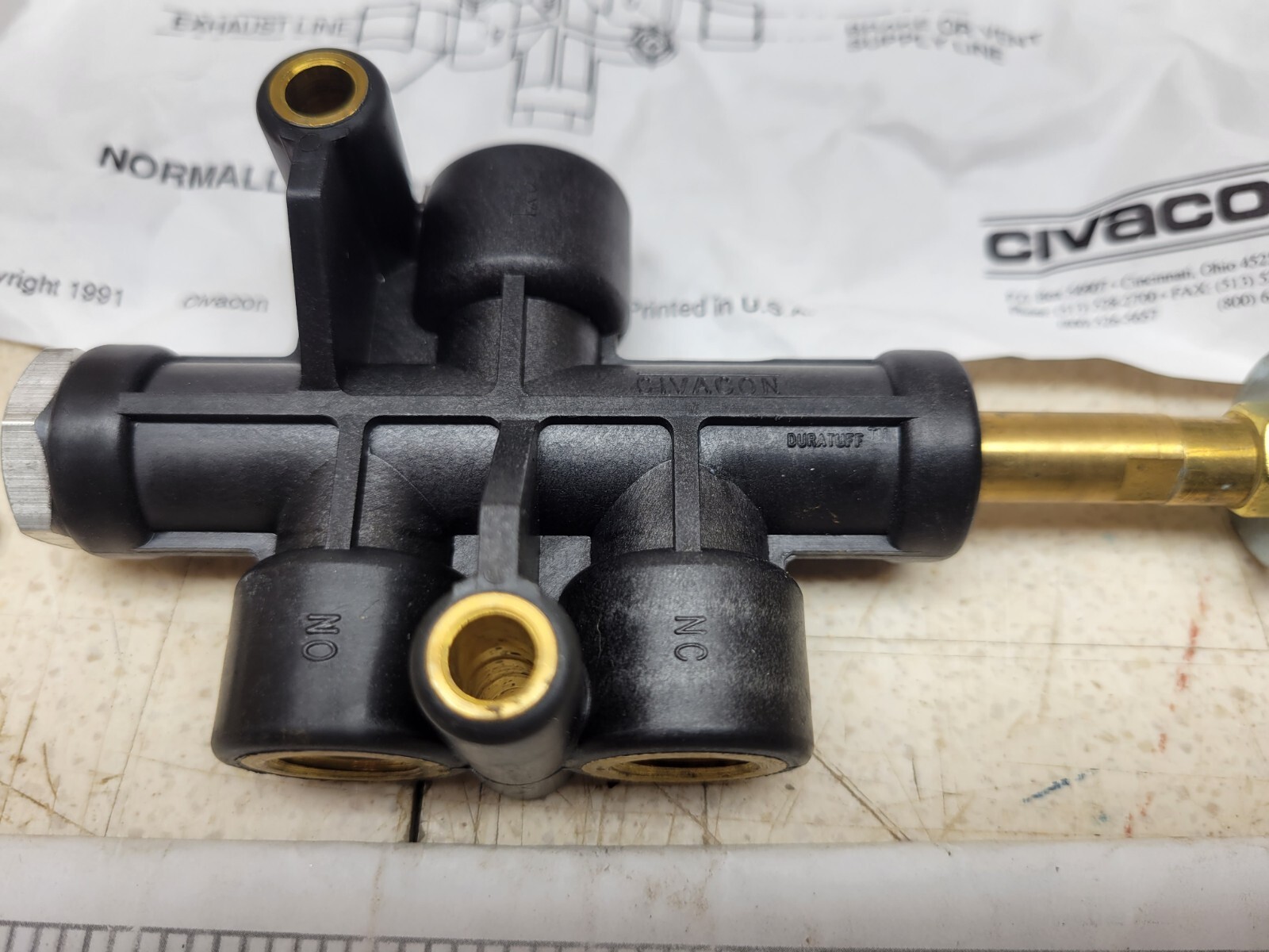 NOS Civacon Model 100 Air Interlock Valve 100-0001 12267067 4810015062637
