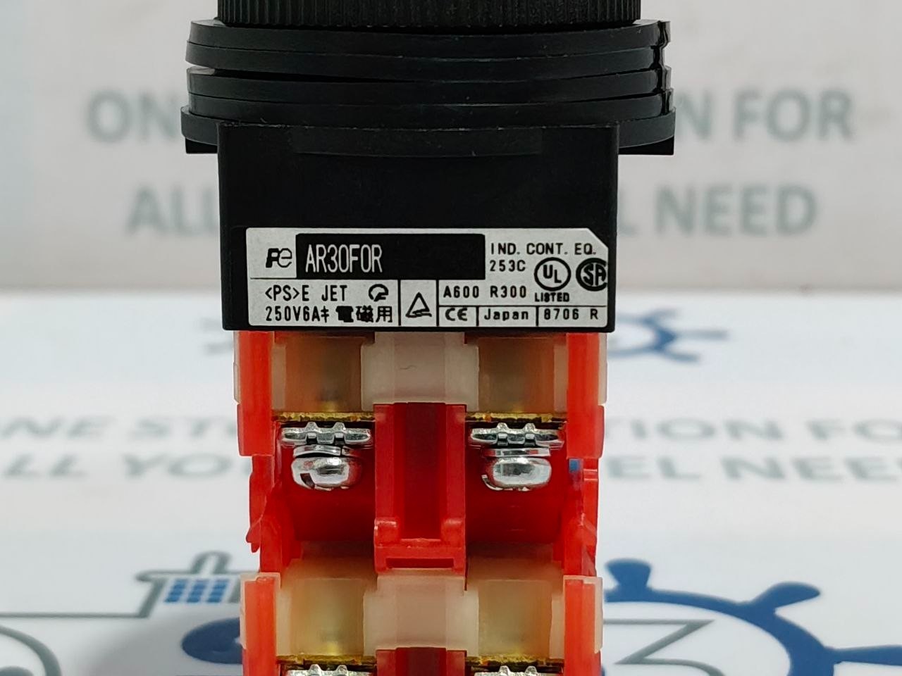 Fuji Electric AR30F0R Black Push Button Switch (Lot of 5 pcs)