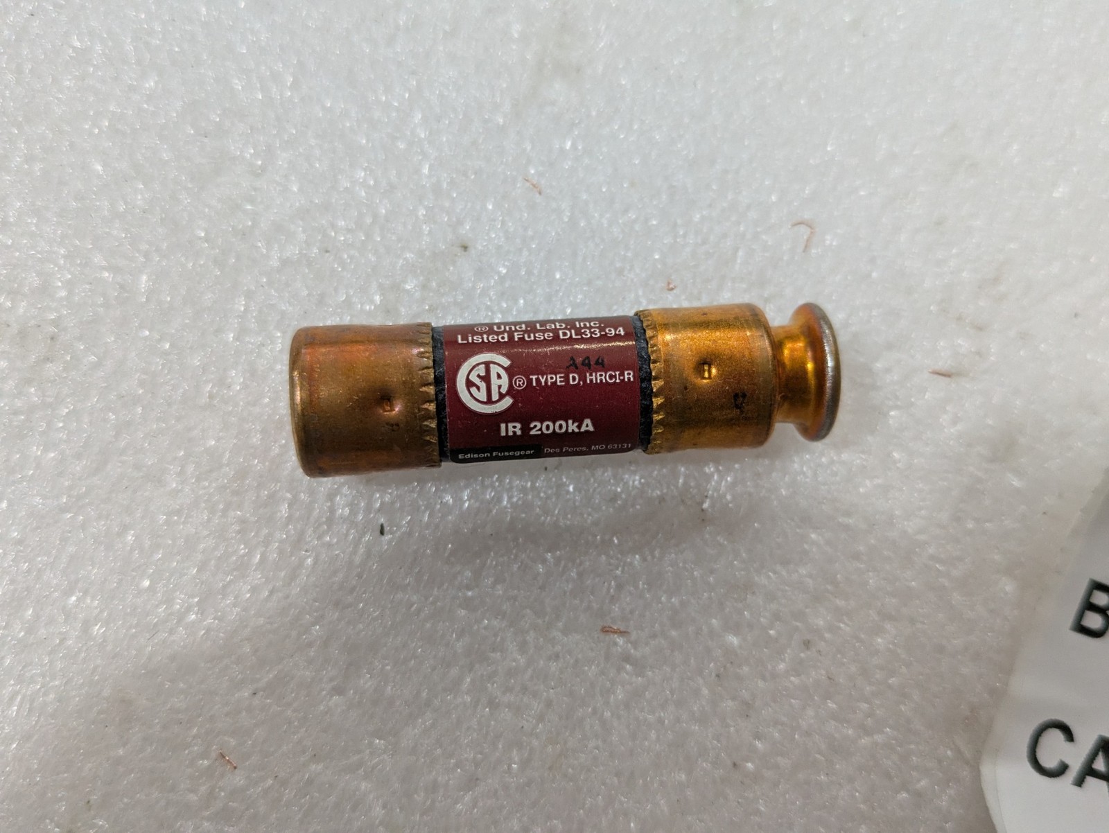 Edison ECNR6 Class RK5 Time Delay Fuse 6A 250VAC 200kA Industrial 7/ORDER