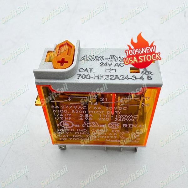 700-HK32A24-3-4 Allen-Bradley Slim Line 29mm Width DIN Rail Control Relay