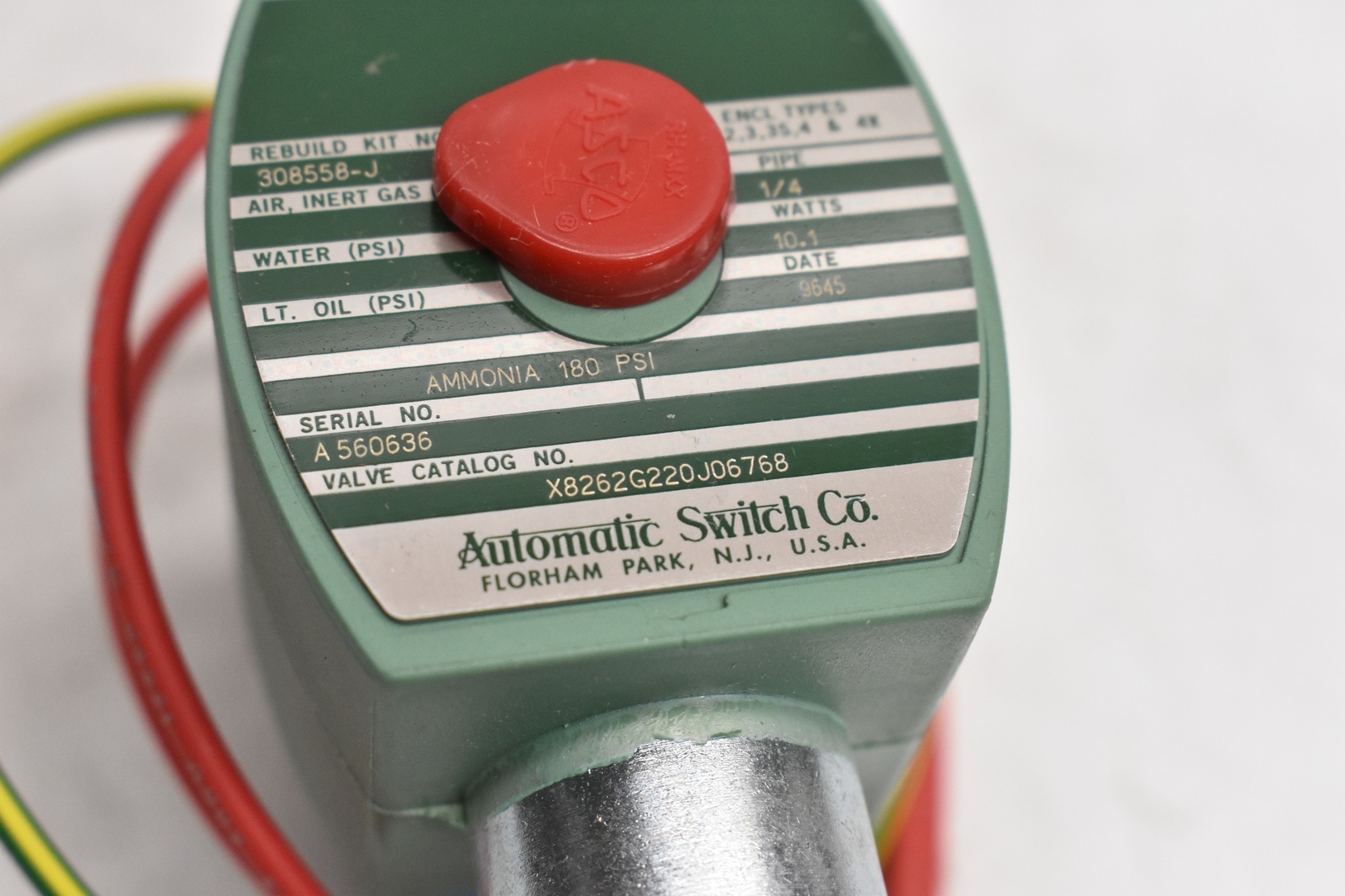 Asco Red-Hat II Valves X8262G220J06768 120/60, 110/50 1/4″