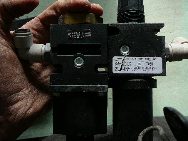 WATTS SOFT START VALVE SS75-02M 150PSI & B75-02DJCG PNEUMATIC REGULATOR 300PSI