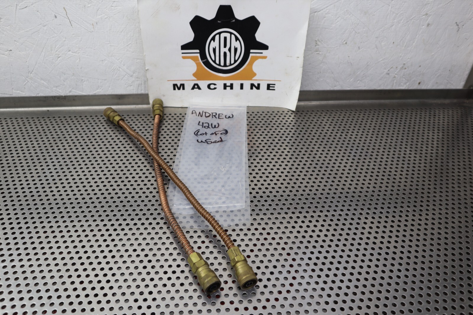 ANDREW 42W Heliax Connectors With Flexible Copper Line Used Warranty (Lot of 2)