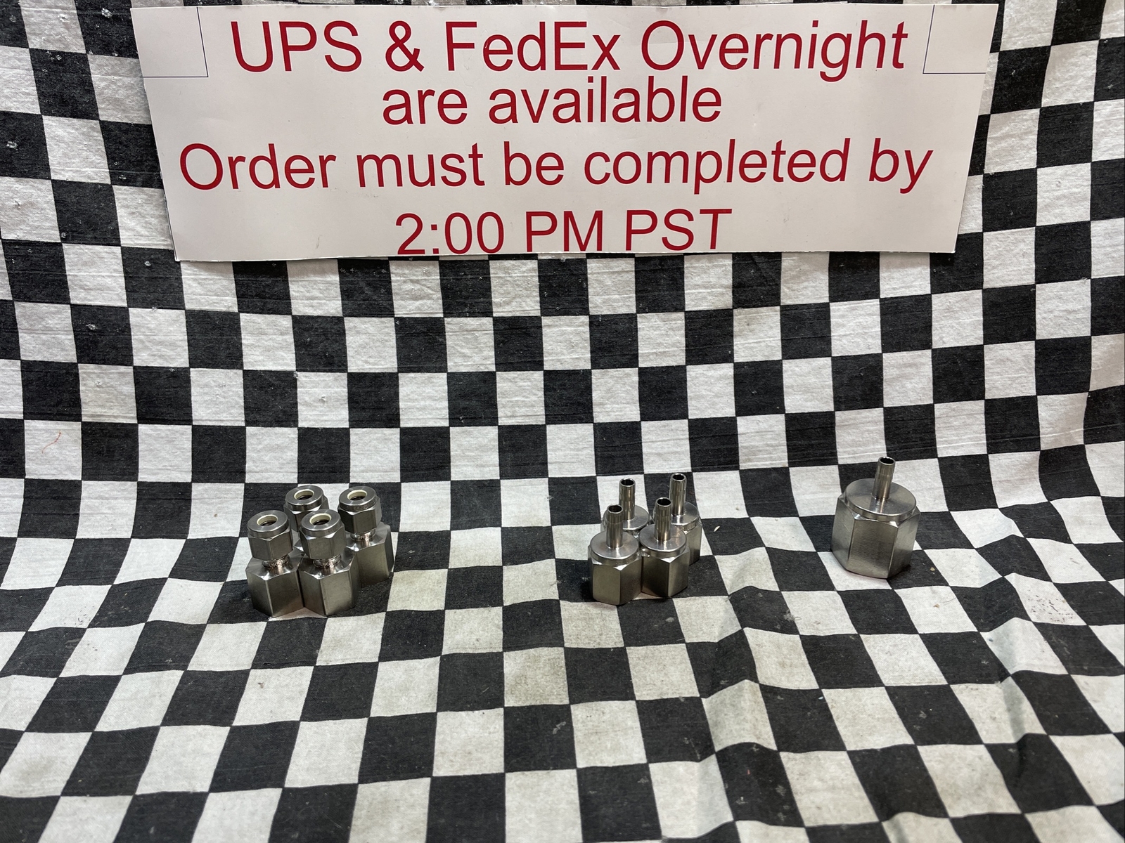 SWAGELOK FEMALE ADAPTER, SS-400-7-4 & SS-4-TA-7-4 & SS-4-TA-7-8, LOT OF 9#1541P1