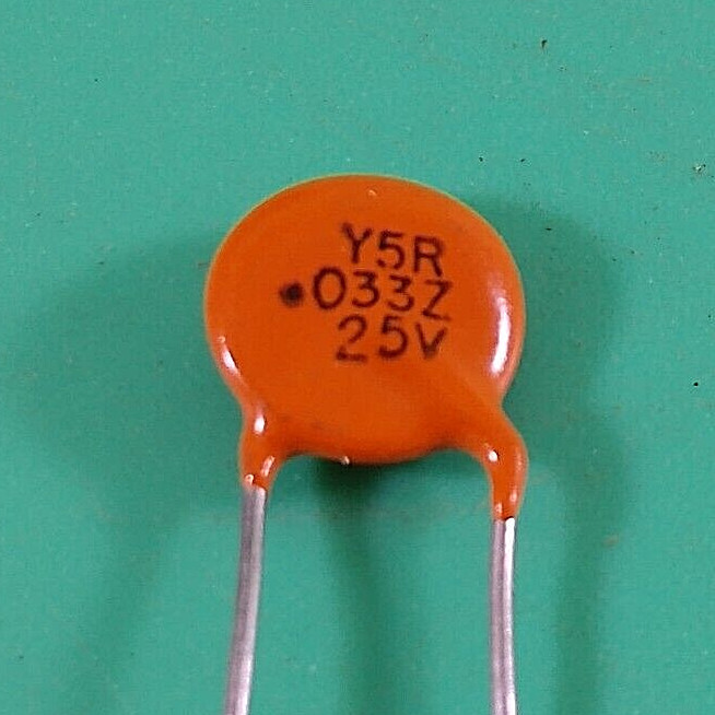 3 PCS SPRAGUE VISHAY HY530 HYPERCON CERAMIC CAPACITOR .033uF 25V HY-530