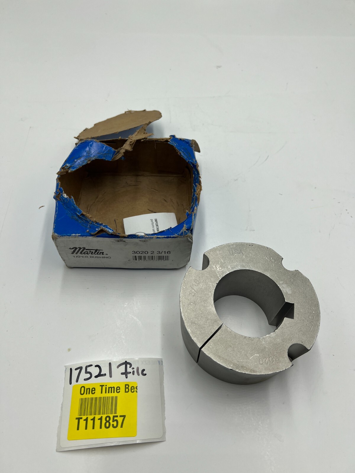 MARTIN 3020 2 3/16 Taper Lock Bushing 3020 Series, 2-3/16 in Bore Steel