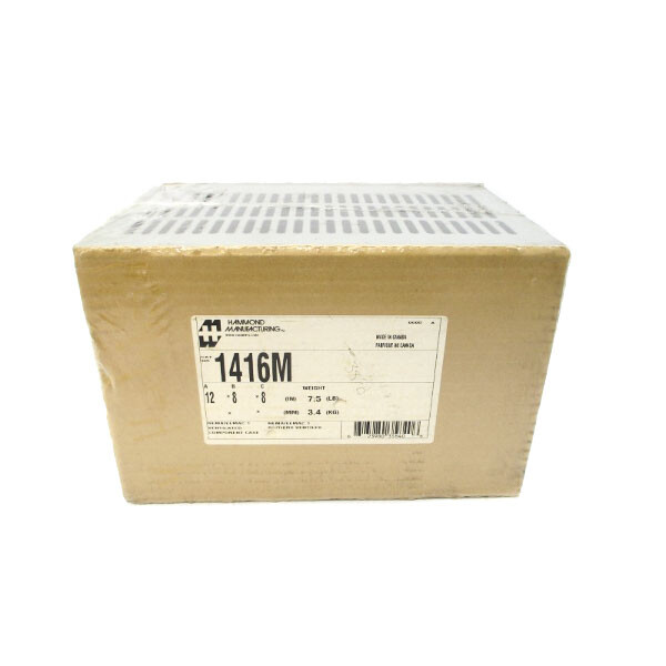HAMMOND MANUFACTURING 1416M 12″X8″X8″ NSMP