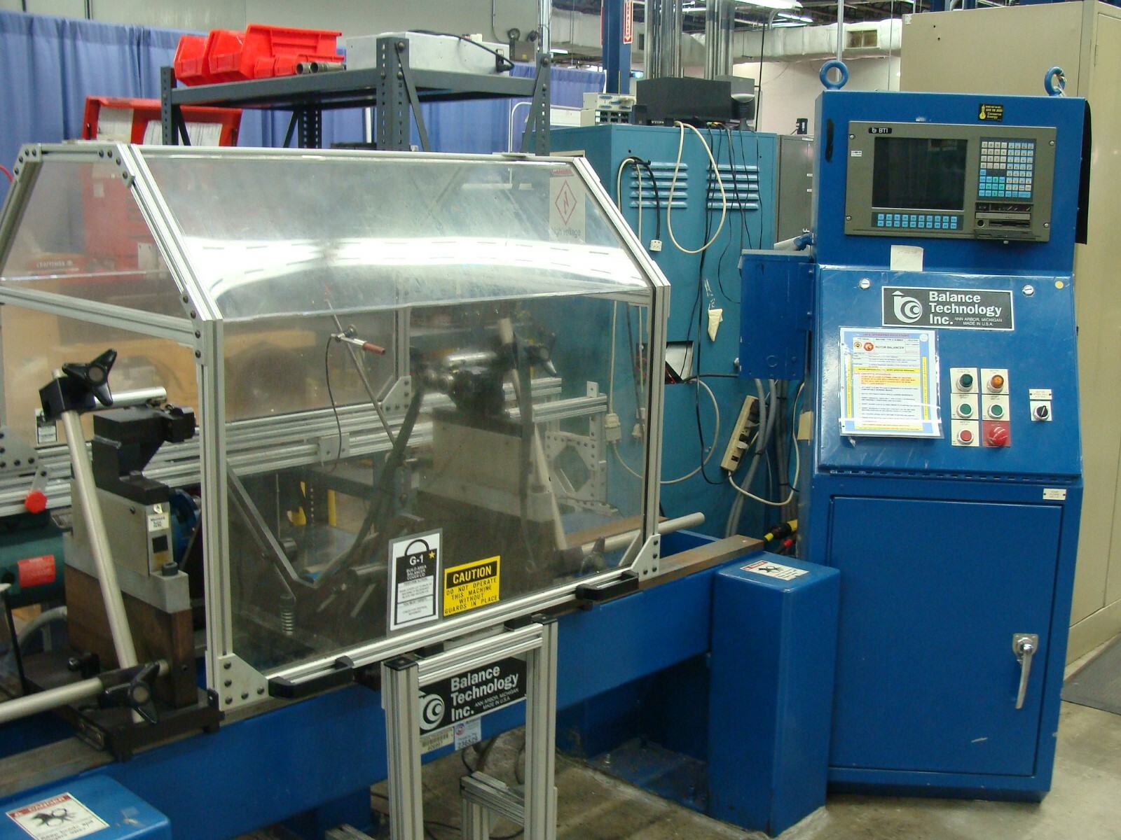 250 lb. Balance Technology Inc #H-250 Horizontal Balancer w/Safety Shield