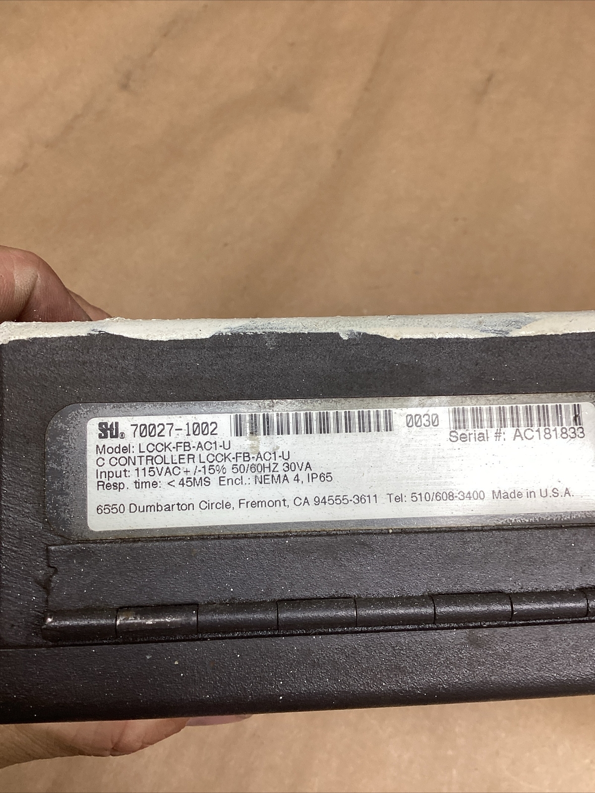 STI LCCK-FB-AC1-U USED SAFETY LIGHT CURTAIN CONTROLLER *NO KEY* #4002G135PR7