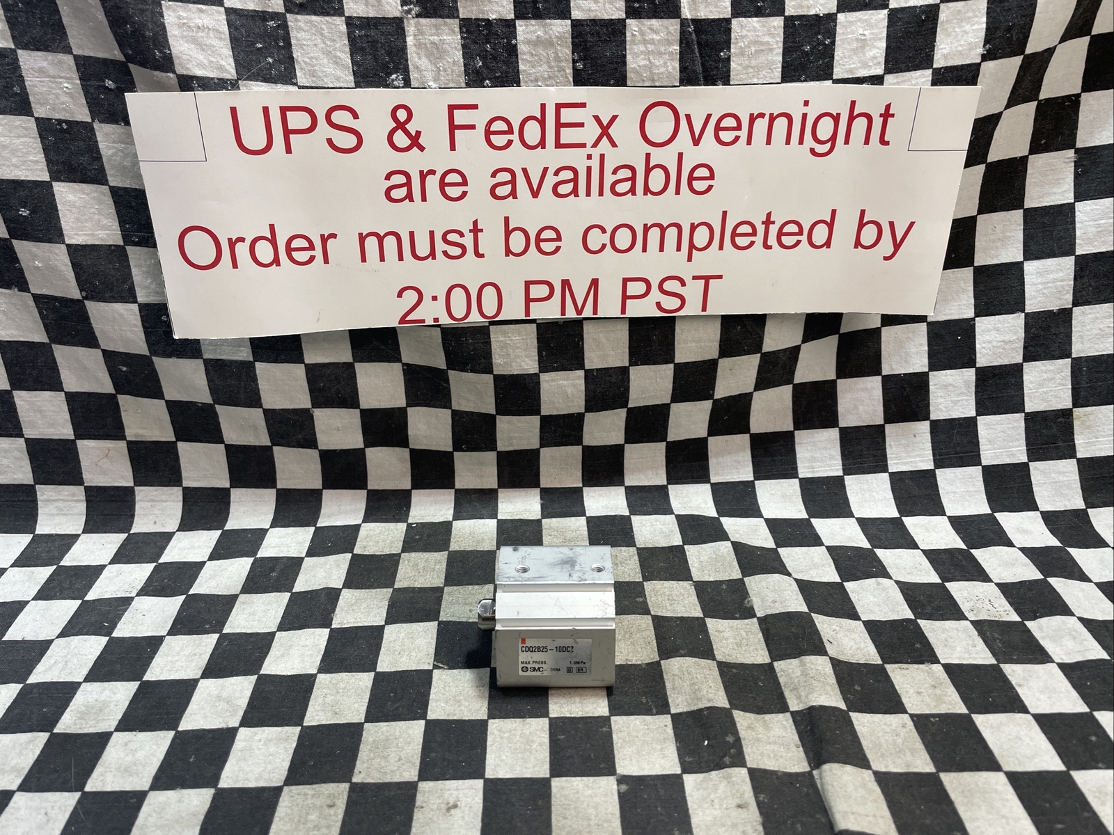 SMC CDQ2B25-10DCZ, CDQ2B2510DCZ, CQ2-Z COMPACT CYLINDER, SHIPSAMEDAY#1642V15