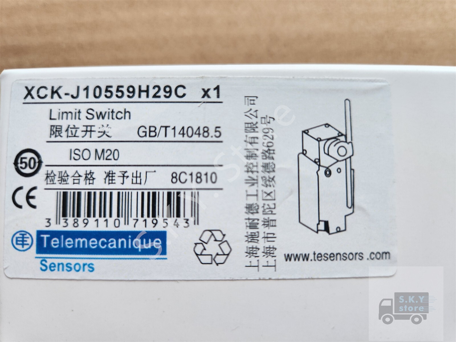 1 x New in Box XCK-J10559 H29C/ XCK-J10559H29C Telemecanique LIMIT SWITCH