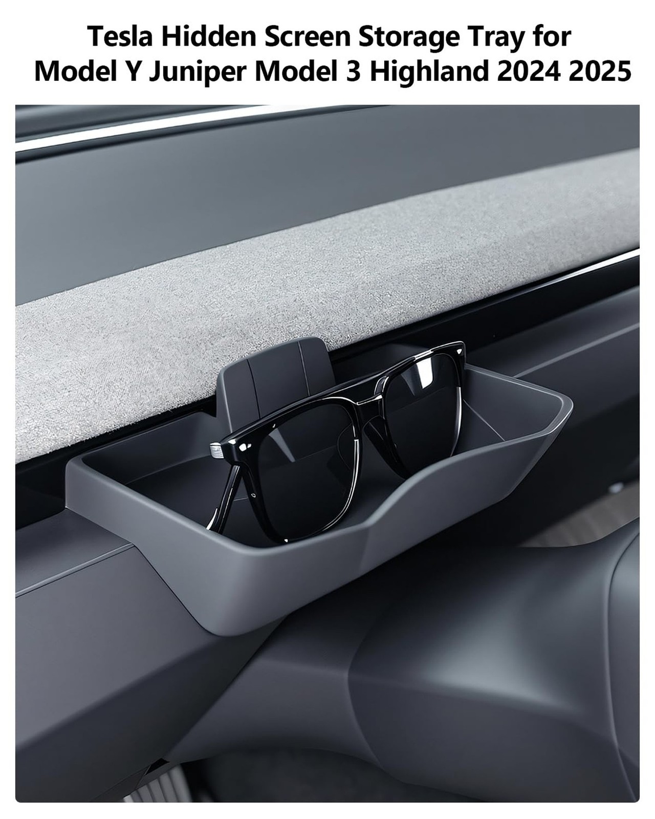 2026 Behind Screen Storage Box Model Y Juniper Model 3 Highland Sunglass Phon…
