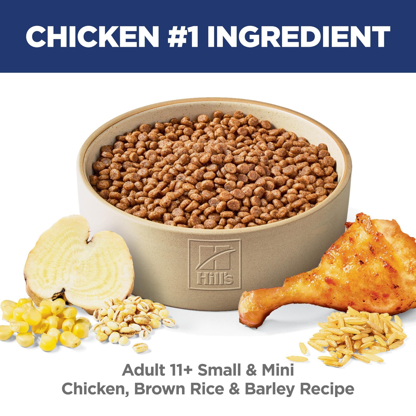 Hill’s Science Diet Adult 11+ Senior Small & Mini, Chicken &Brown Rice Dry Food
