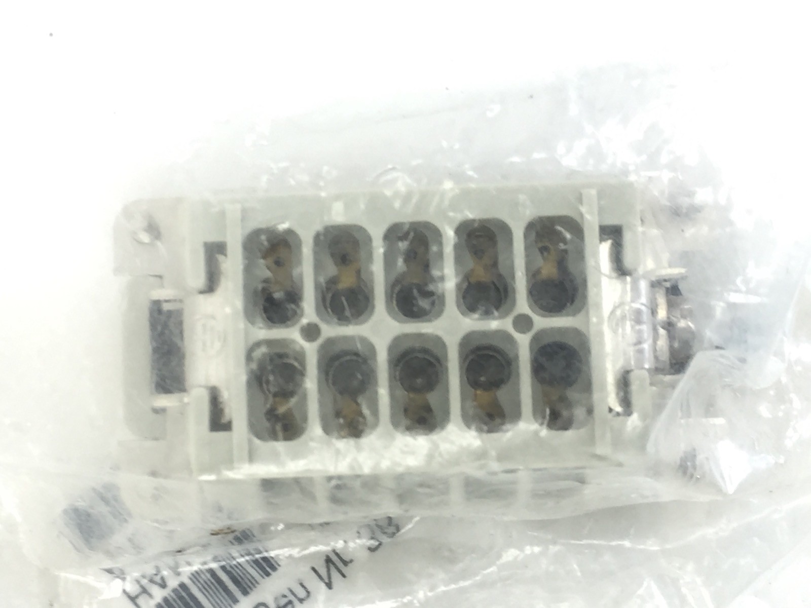 NEW! HARTING HAN10E-STI-S 10-PIN MALE TERMINAL BLOCK (A577)