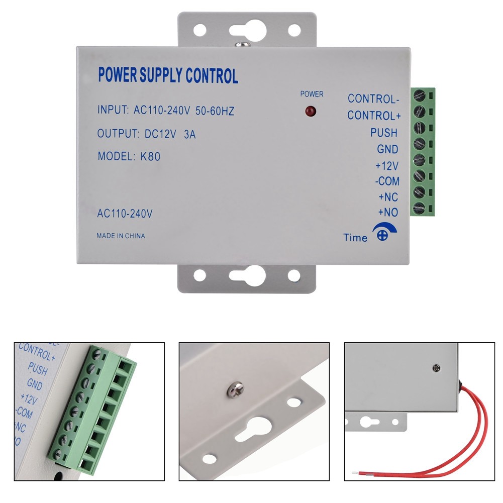 Access Power Supply Adjustable For Door Access Control Solutions Premium
