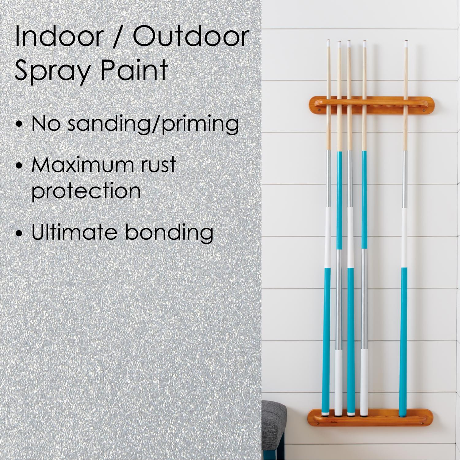 Krylon K02773007 12 Oz Silver Metallic Fusion All-In-One Spray Paint(Pack of 6)