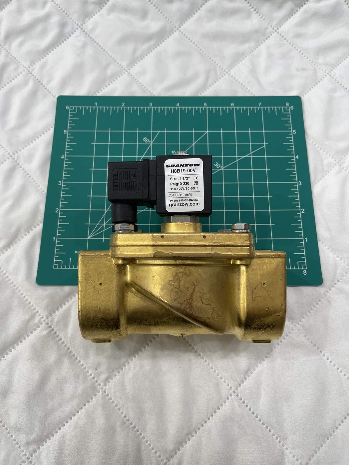 NEW GRANZOW VALVE H8B19-00V SOLENOID VALVE 1 1/2″ H8B1900Y M31HN8V-HF H8B19-00V