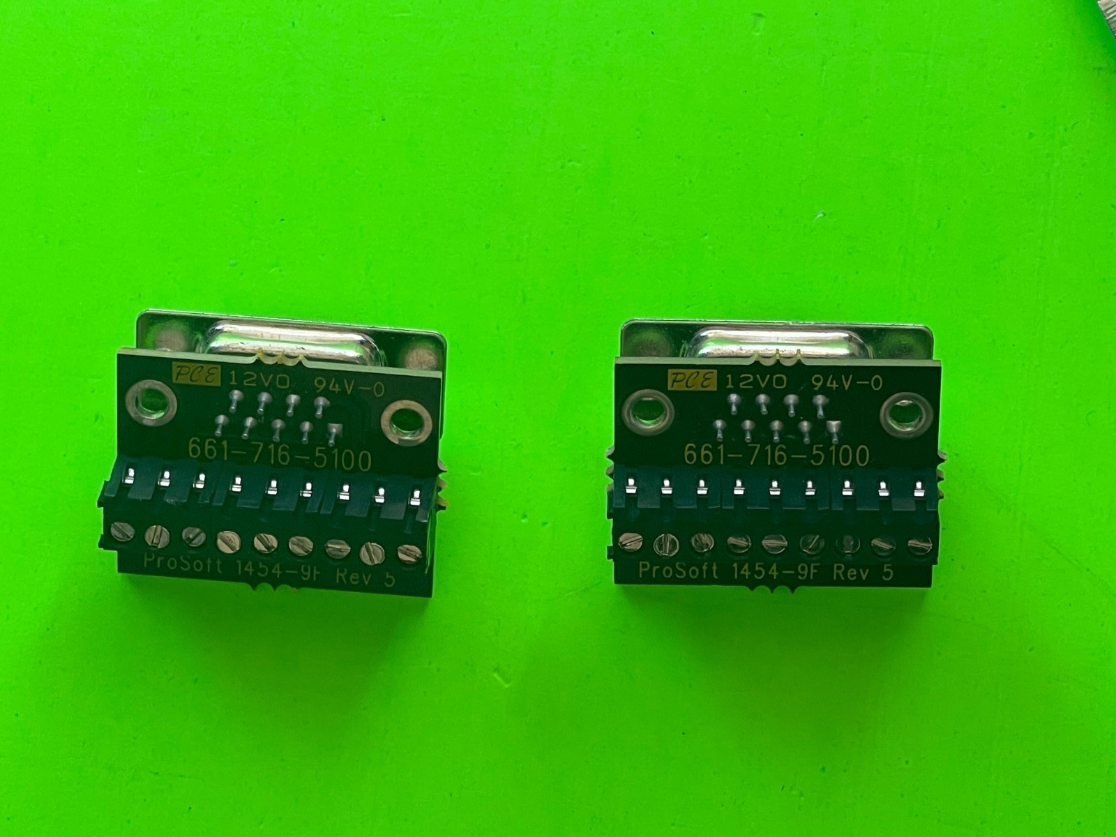 Prosoft 1454-9F Edge Connector Assembly 14549F – Lot of 2 – New