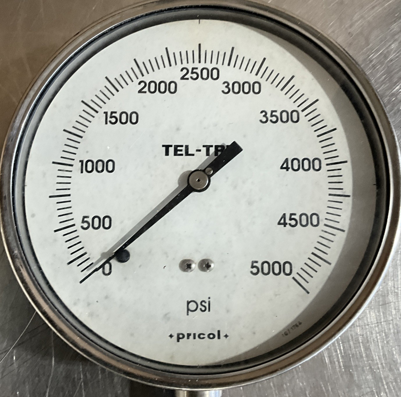Pressure Gauge 6″ 0-5000 PSI TEL-TRU