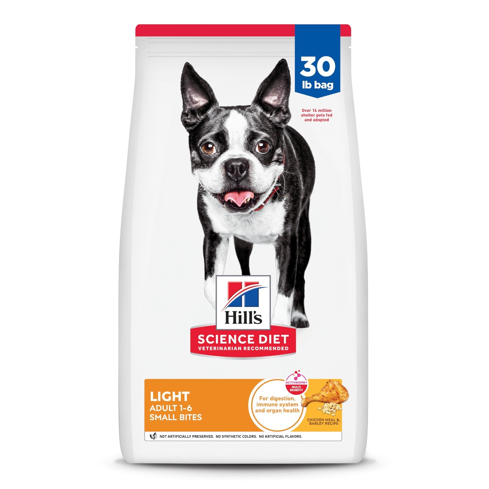 Hill’s Science Diet Adult Light Small Bites,Chicken & Barley Dry Dog Food, 30lb