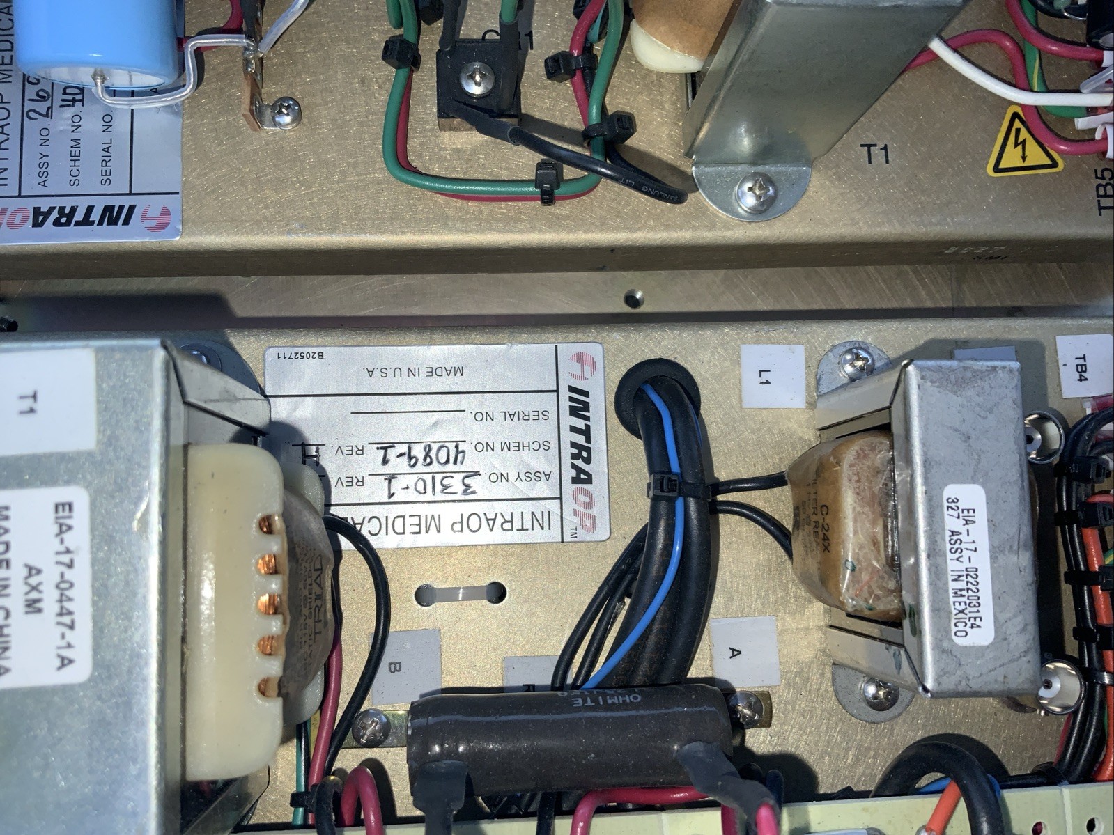 Mixed Lot INTRAOP / ACCURAY POWER SUPPLY, Untested, For Parts ONLY