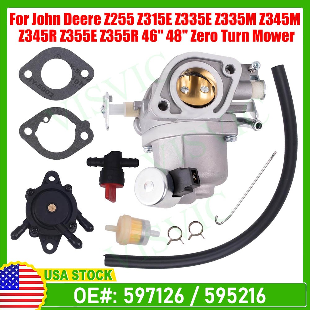 Carburetor carb For John Deere Z335E Z355E Z355E Z345R Z345M Z355R 46” 48”