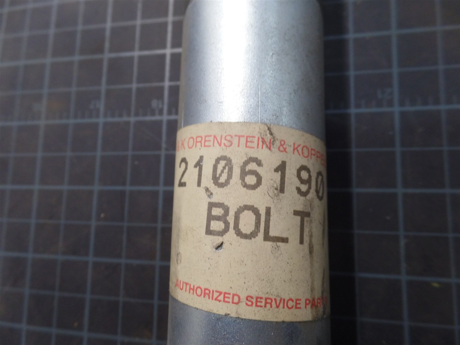 GENUINE TROJAN O&K 10210619000, 1.5- 12 X 11.5 BOLT, TEREX 10-210619000, NOS