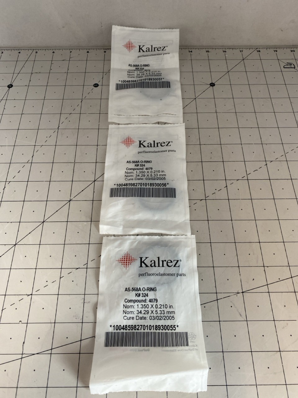 Kalrez AS-568A K#324 Nom 1.350 X 0.210 in O-Ring PN: 4079