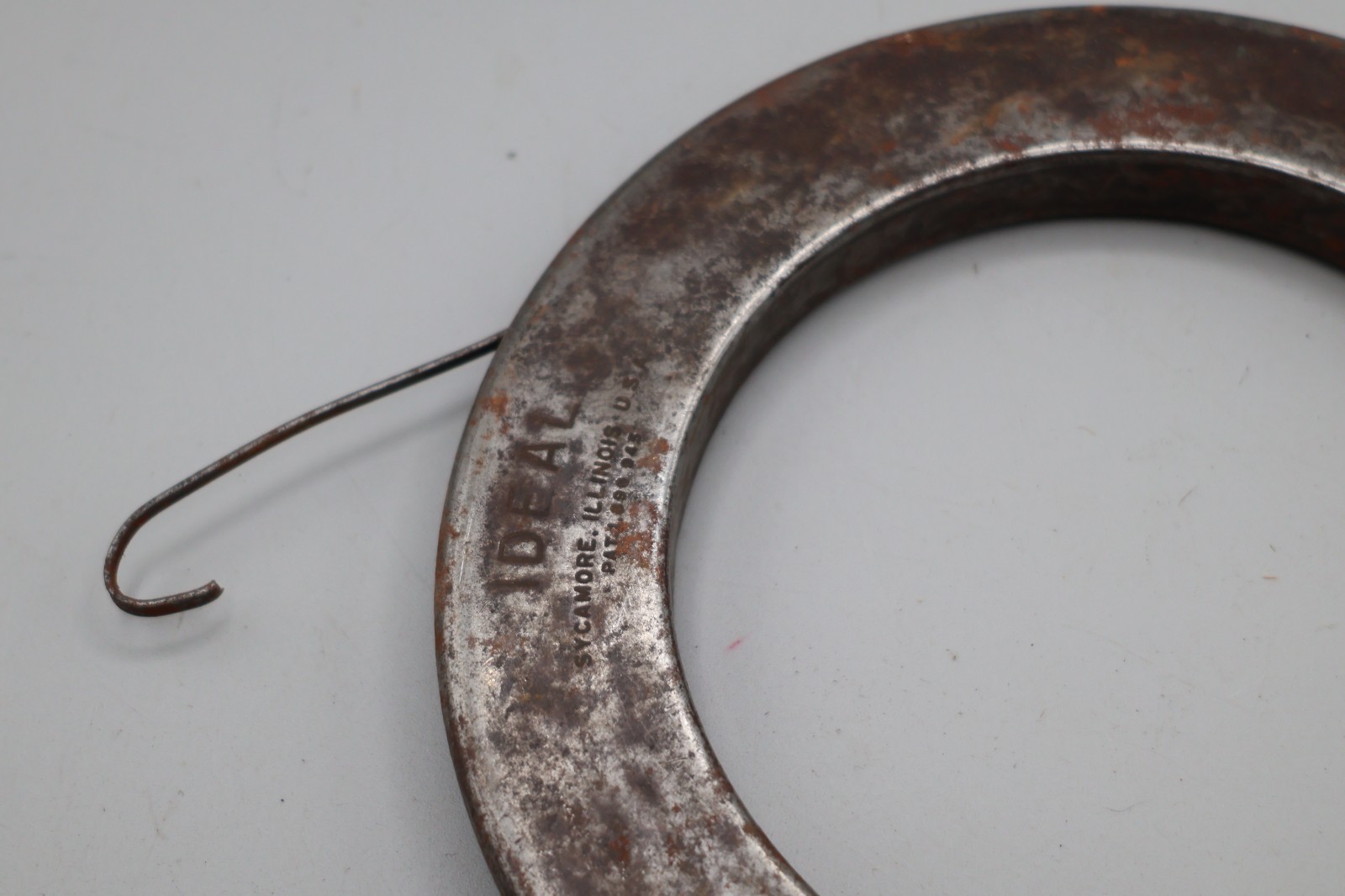 Vintage IDEAL Steel Fish Tape 25 Ft Electrical Wire Puller Sycamore IL USA Made