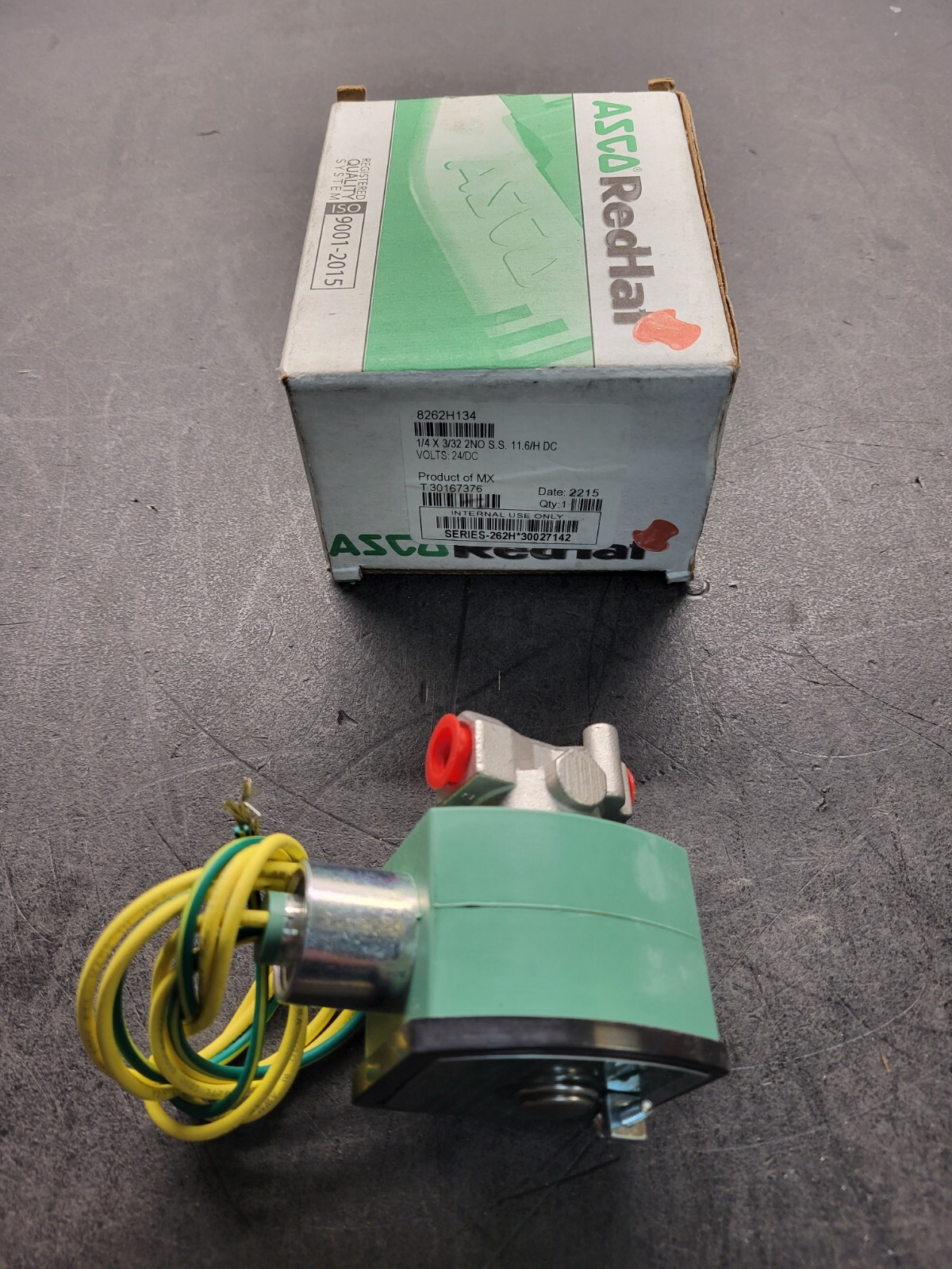 Asco 8262H134 24/VDC Valve.