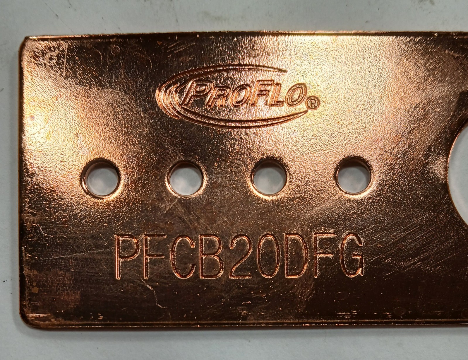3 NEW PROFLO PFCB20DFG COPPER PLATED PIPE SUPPORT BRACKETS NNB **MAKE OFFER**