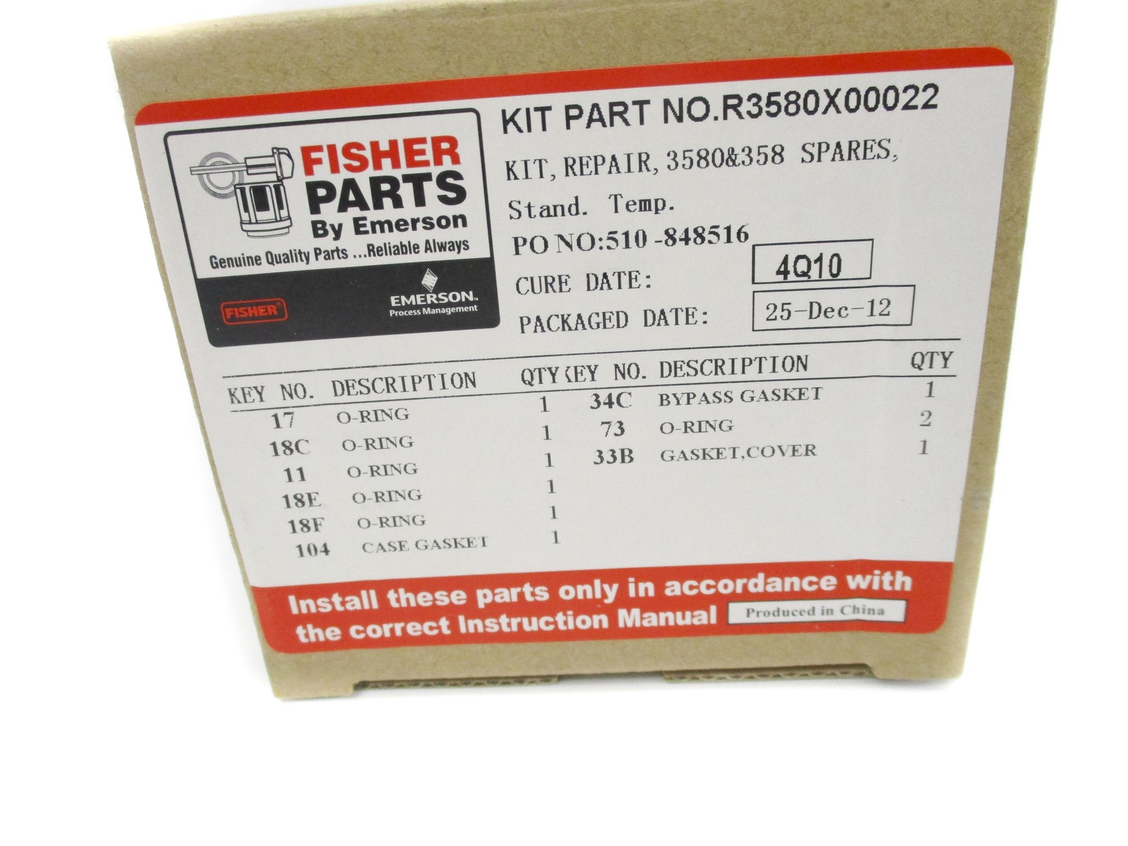 FISHER R3580X00022 NSMP