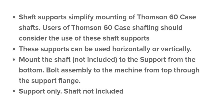 Thomson SRM20T1 Shaft Support Rail, Pre-Drilled, 20mm Shaft Dia, 600mm 2523Y